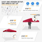 Eagle Peak 3m X Slant Leg Pop-Up Canopy