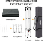 3m X Slant Leg Pop-Up Canopy Tent Instant