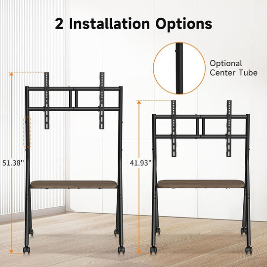 Easel Rolling TV Stand for 32- Up