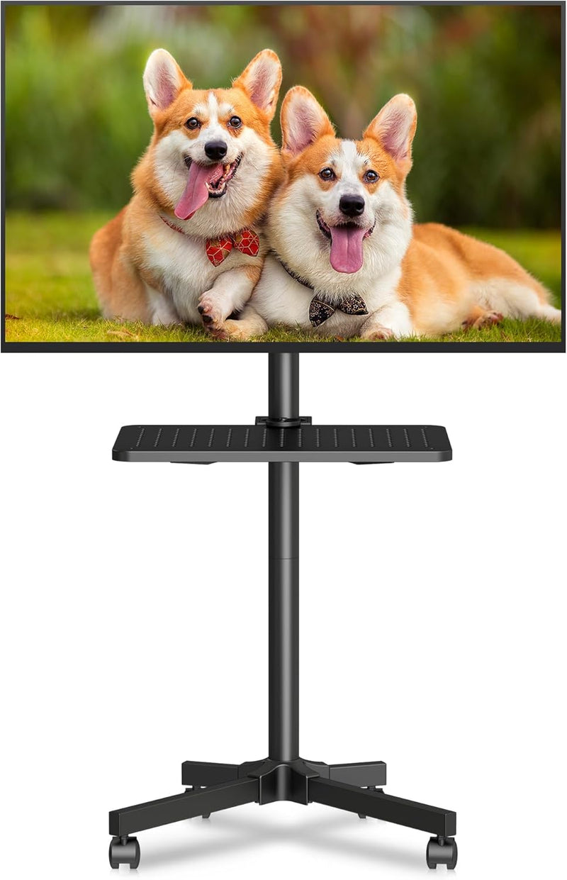 Easel Rolling TV Stand for 32- Up