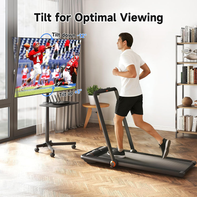 Easel Rolling TV Stand for 32- Up