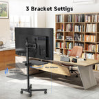 Easel Rolling TV Stand for 32- Up