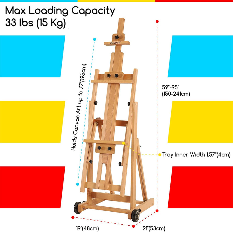 Easel Stand Artist H-Frame Art Easels for Painting