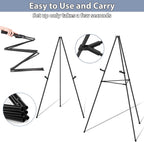Easel Stand Portable Collapsible Display Tripod for Posters