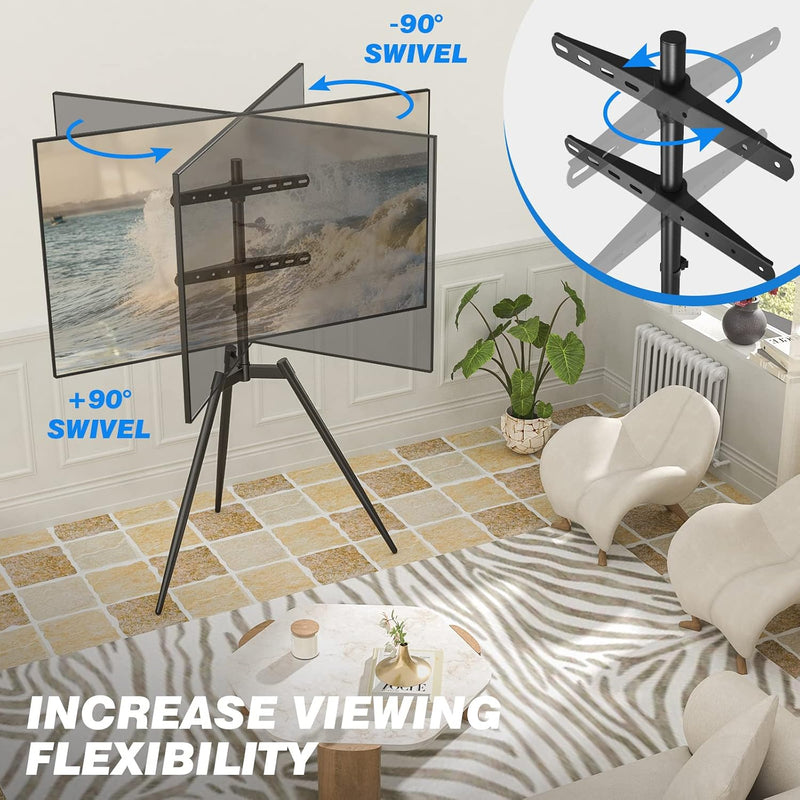 Easel TV Stand for 32-65 Inch LED LCD