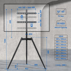 Easel TV Stand for 32-65 Inch LED LCD