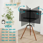 Easel TV Stand for 32-65" Tvs 40KG