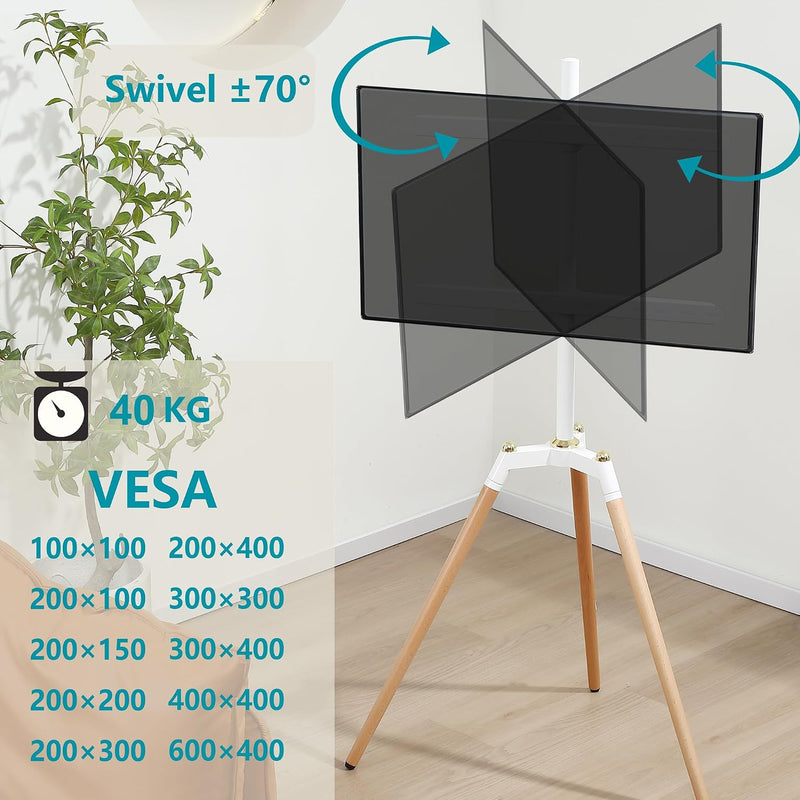 Easel TV Stand for 32-65" Tvs 40KG