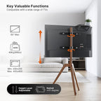 Easel TV Stand Tripod for Universal 45-65 Inch