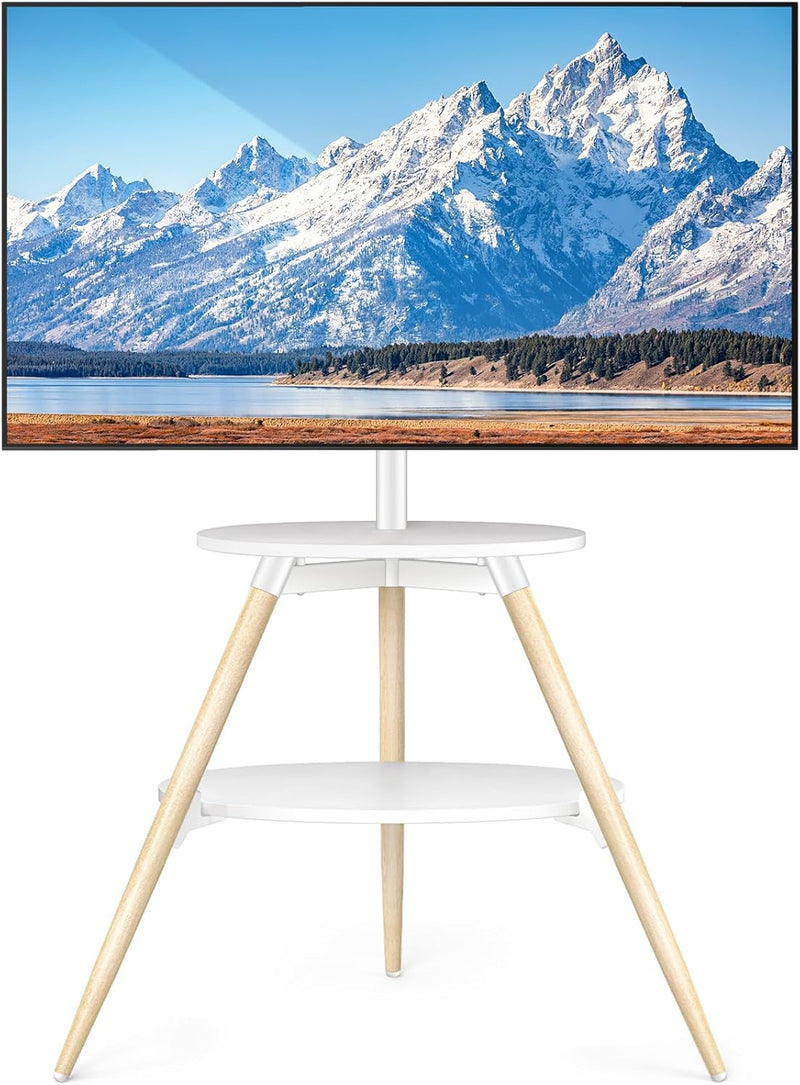 Easel TV Stand for 32-65 Inch Flat Curved