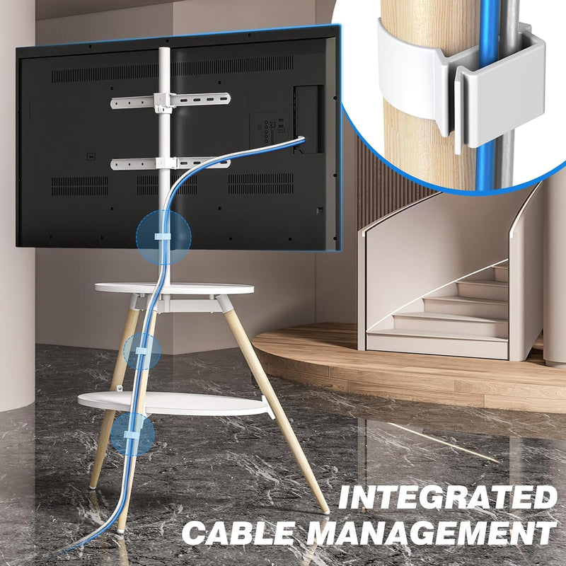 Easel TV Stand for 32-65 Inch Flat Curved