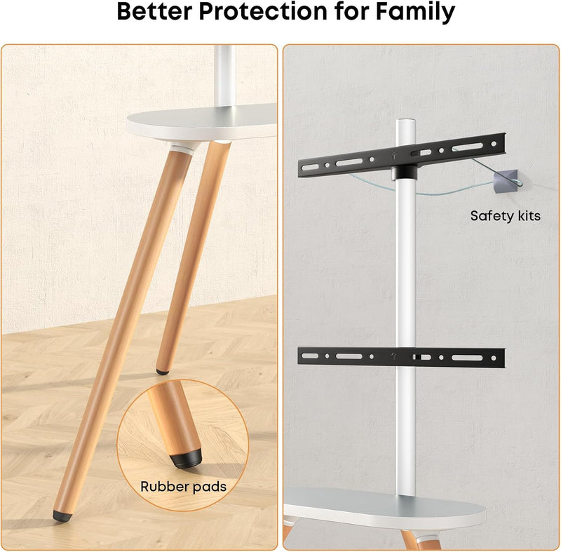 Easel TV Tripod Stand for 43-65 Inch LED