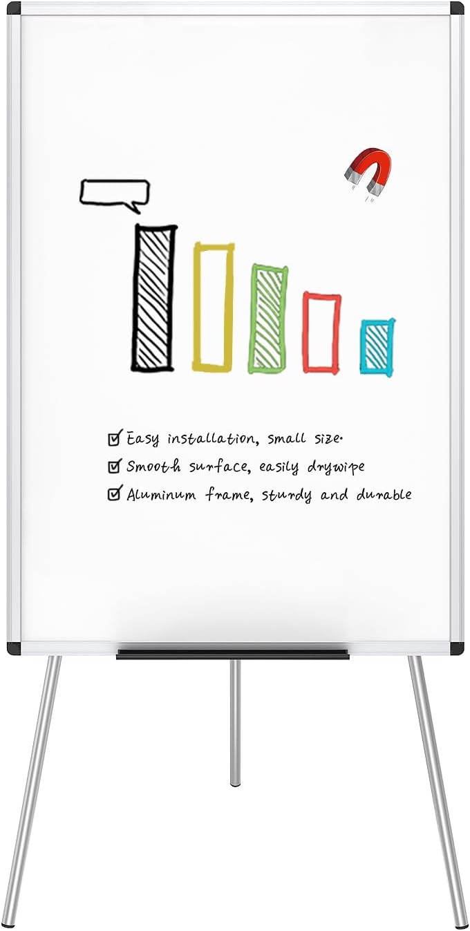 Flipchart Easel Whiteboard Magnetic Dry Wipe Board 90