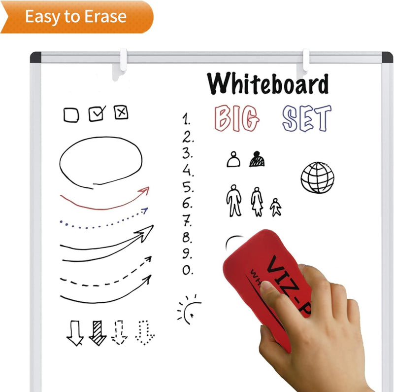 Flipchart Easel Whiteboard Magnetic Dry Wipe Board 90