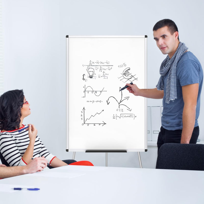 Flipchart Easel Whiteboard Magnetic Dry Wipe Board 90
