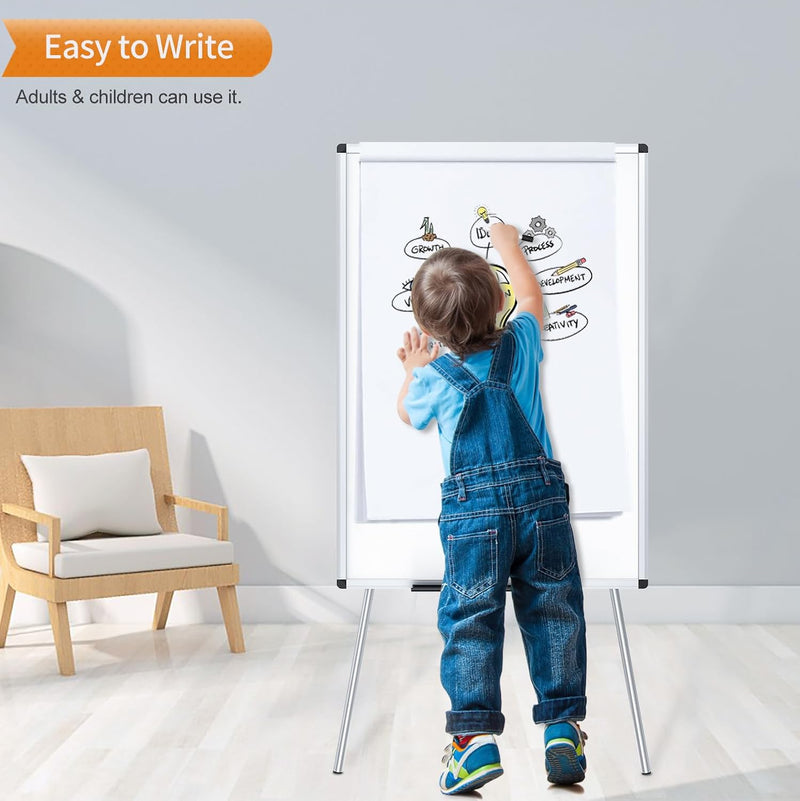 Flipchart Easel Whiteboard Magnetic Dry Wipe Board 90