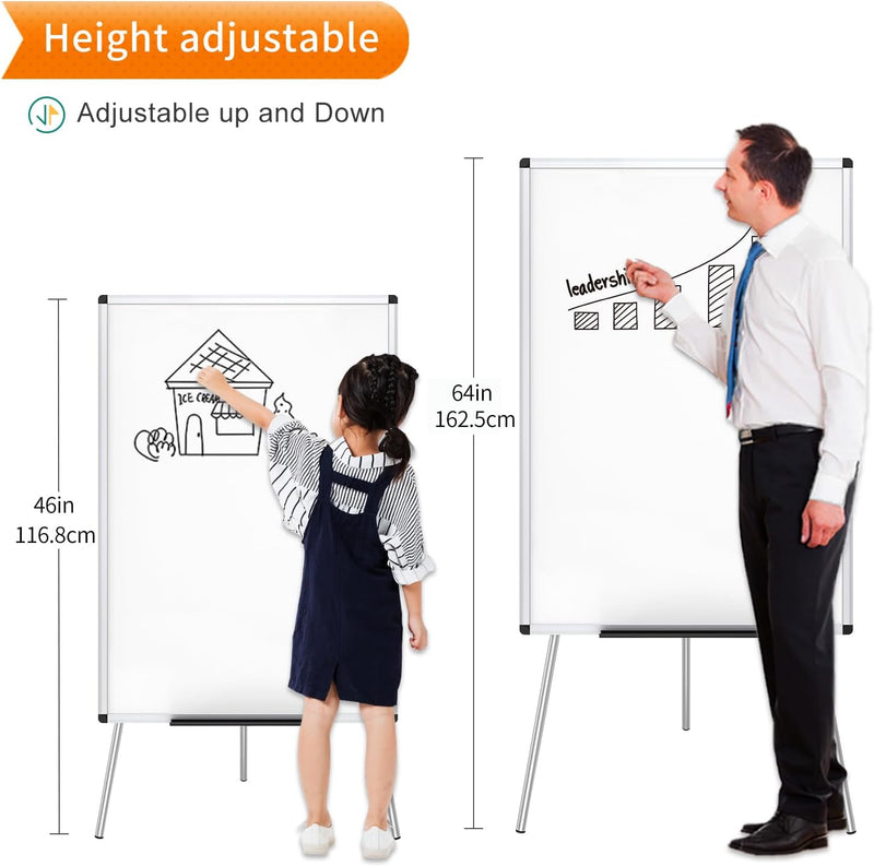 Flipchart Easel Whiteboard Magnetic Dry Wipe Board 90