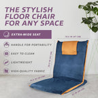 Easy Iii Folding Floor Seat Adjustable Back Support