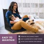 Easy Iii Folding Floor Seat Adjustable Back Support