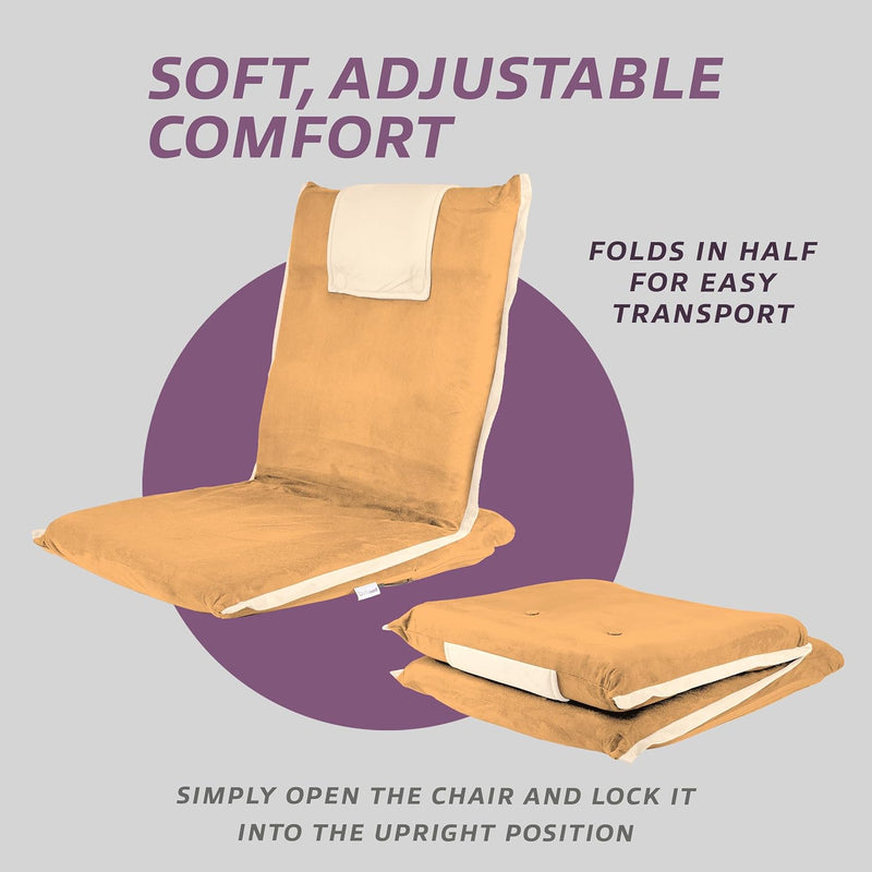 Easy Iii Folding Floor Seat Adjustable Back Support