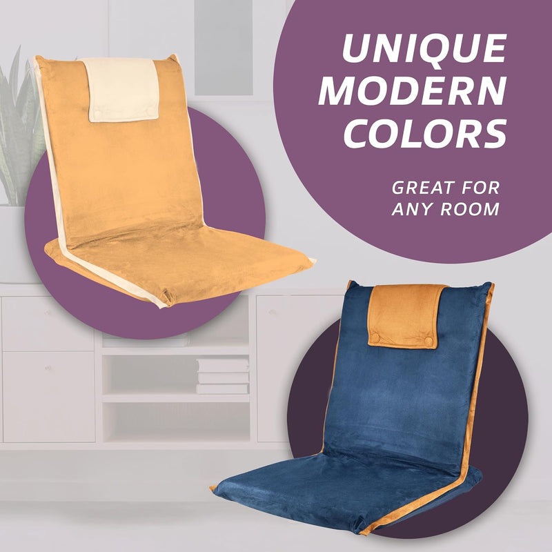 Easy Iii Folding Floor Seat Adjustable Back Support