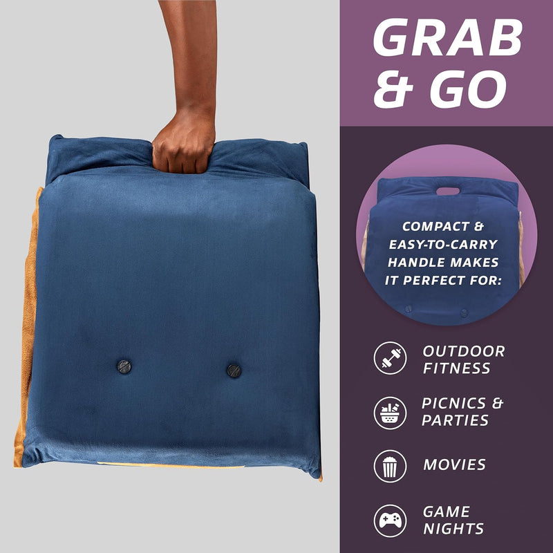 Easy Iii Folding Floor Seat Adjustable Back Support