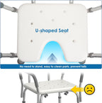 Easyvibe Shower Chair with Arms and Back