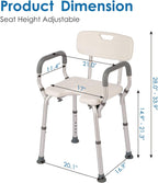 Easyvibe Shower Chair with Arms and Back