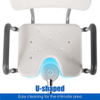 Easyvibe Shower Chair with Arms and Back