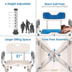 Easyvibe Shower Chair with Arms and Back