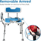 Easyvibe Shower Chair with Arms and Back