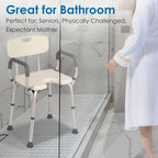 Easyvibe Shower Chair with Arms and Back