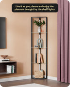 Edishine LED Floor Lamps with Shelves 4 Layers