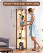 Edishine LED Floor Lamps with Shelves 4 Layers