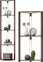 Edishine LED Floor Lamps with Shelves 4 Layers