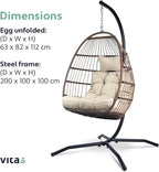 Egg Chair with Stand Rattan Hanging