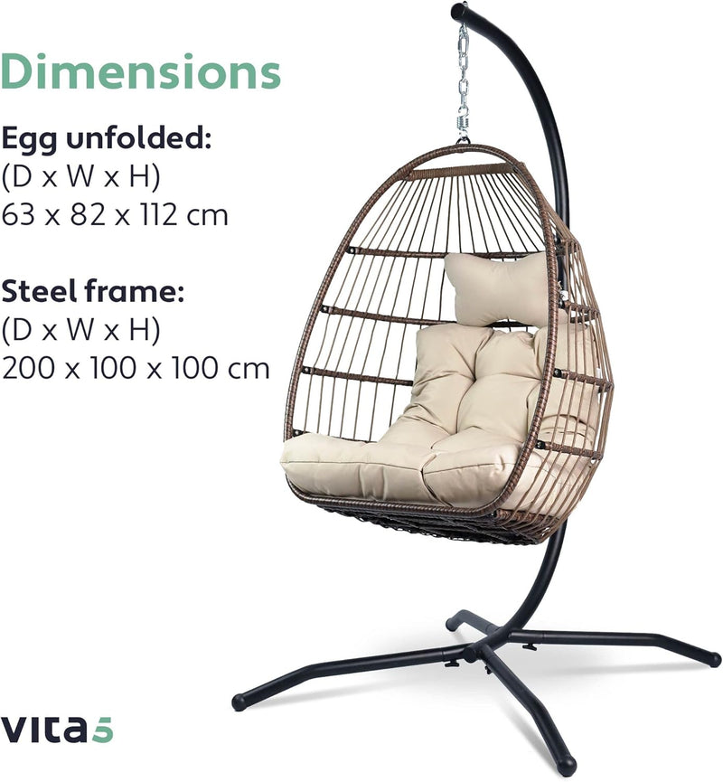 Egg Chair with Stand Rattan Hanging