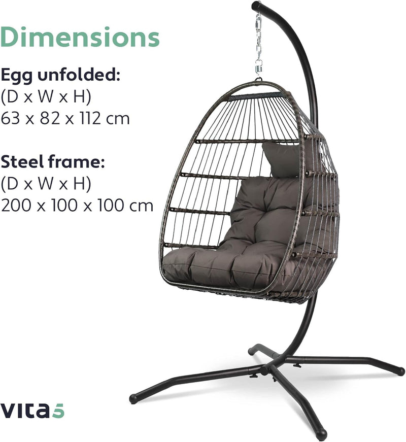 Egg Chair with Stand Rattan Hanging