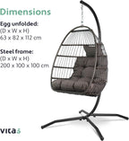 Egg Chair with Stand Rattan Hanging