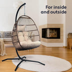 Egg Chair with Stand Rattan Hanging
