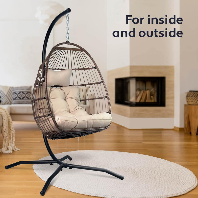 Egg Chair with Stand Rattan Hanging