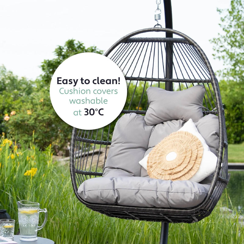 Egg Chair with Stand Rattan Hanging
