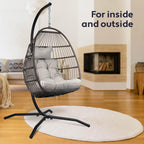 Egg Chair with Stand Rattan Hanging