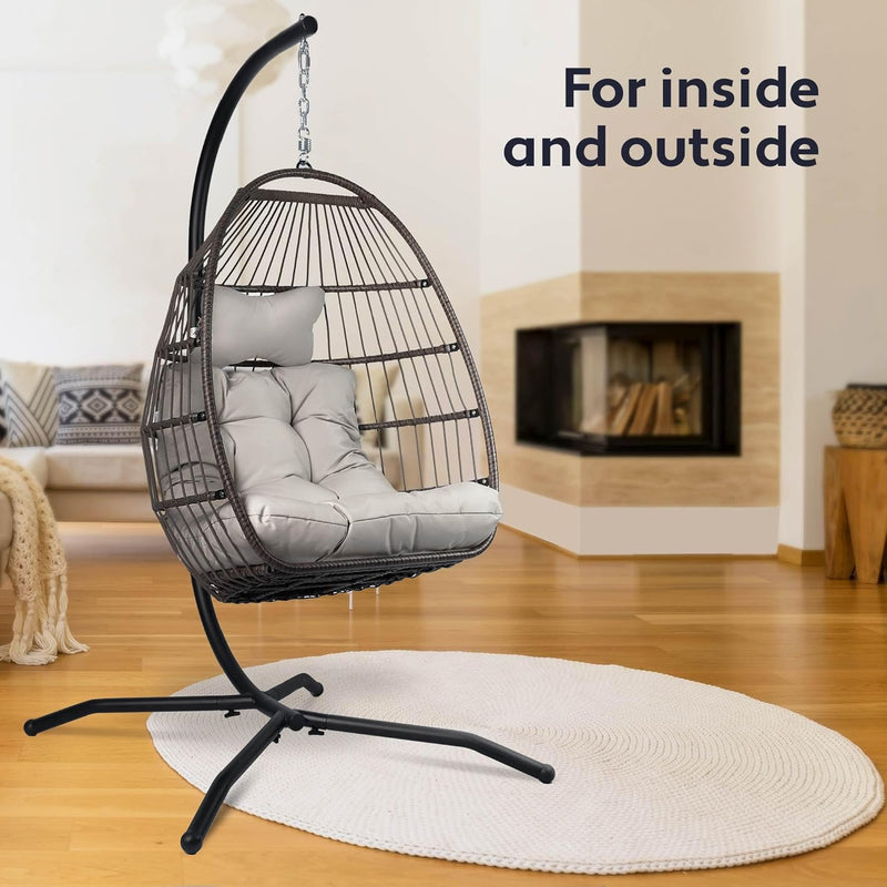 Egg Chair with Stand Rattan Hanging