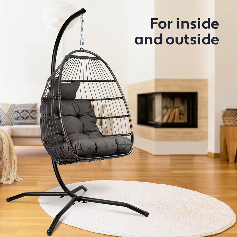 Egg Chair with Stand Rattan Hanging