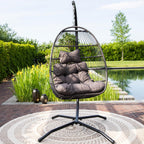 Egg Chair with Stand Rattan Hanging