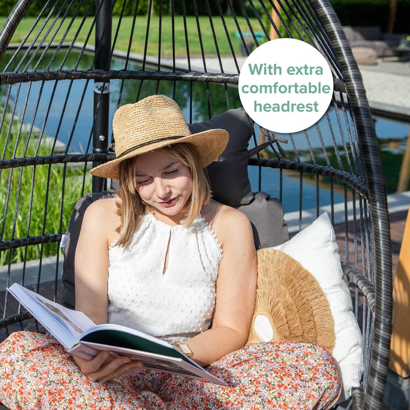 Egg Chair with Stand Rattan Hanging
