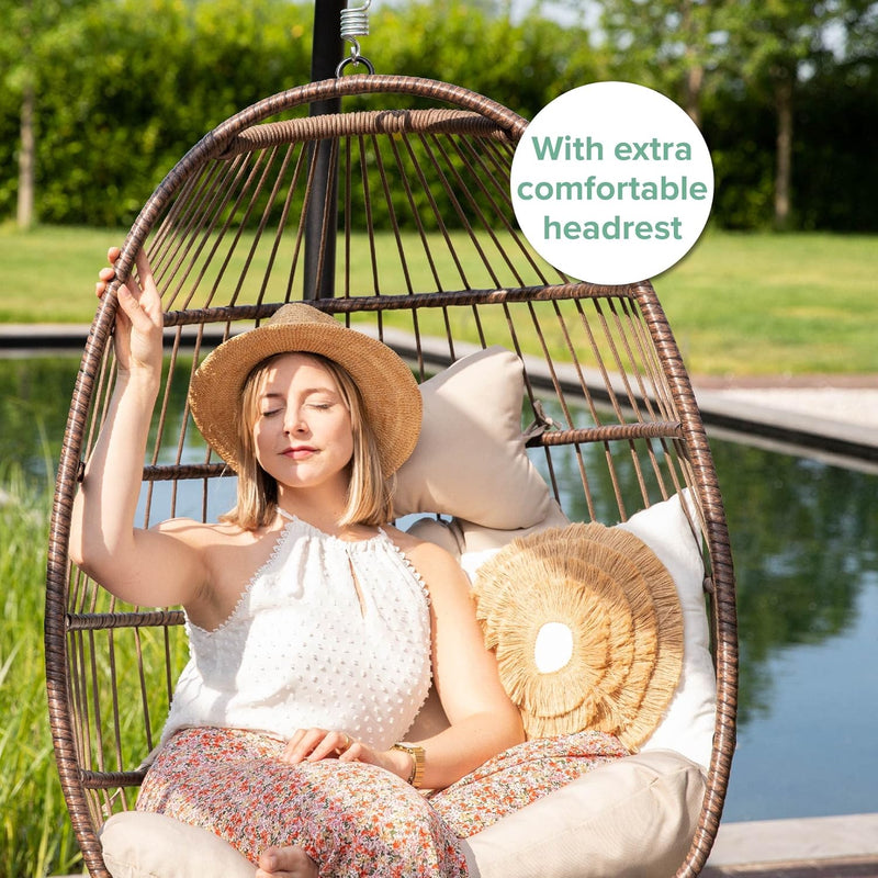 Egg Chair with Stand Rattan Hanging