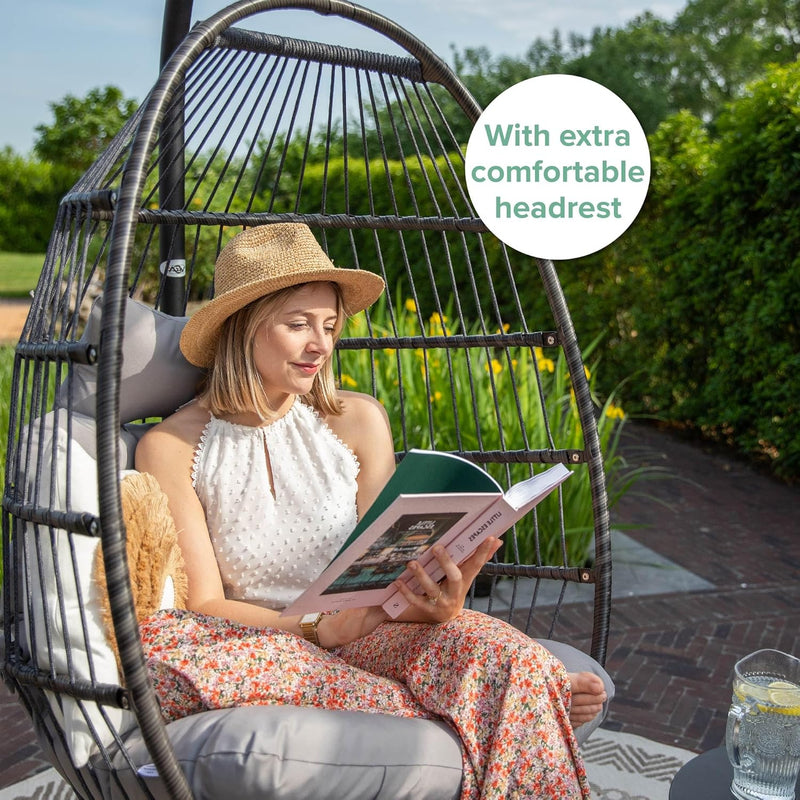 Egg Chair with Stand Rattan Hanging