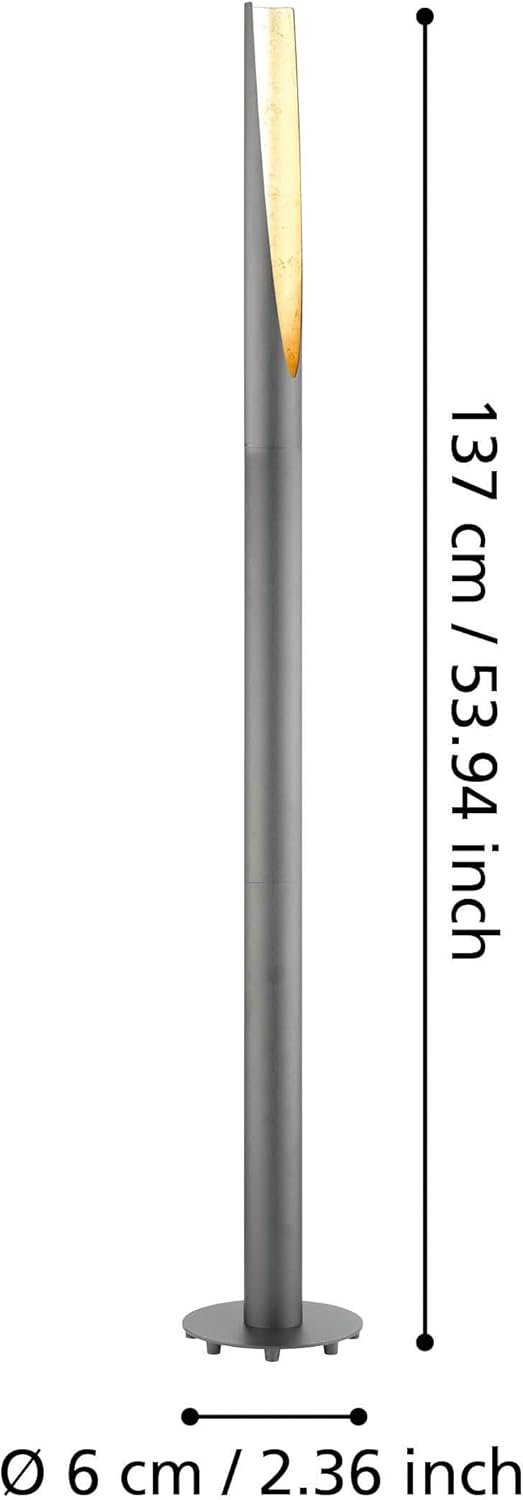 1-Flame Floor Lamp Steel Rod and Colours Socket